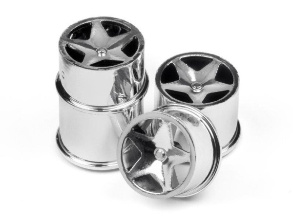 114279 HPI Baja Q32 - Felgen Set Chrome (4Stk.)