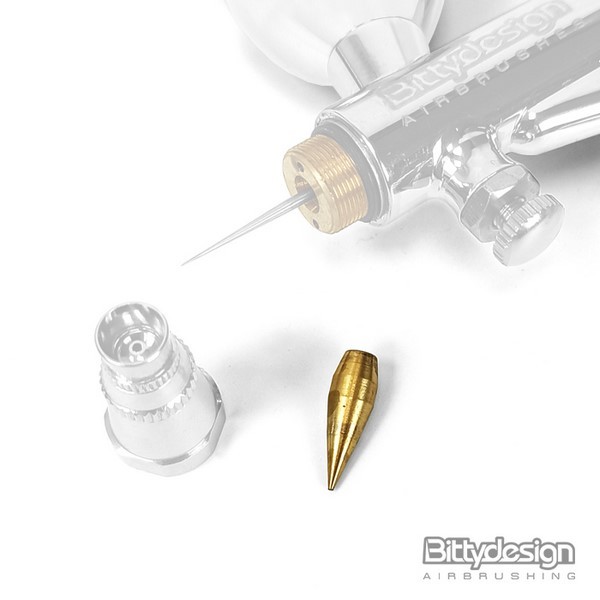 Bittydesign Cone Nozzle thread-free 0.8mm Revolver trigger airbrush