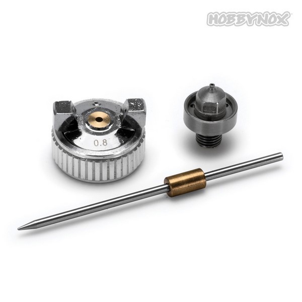 Hobbynox Ruby Needle & Nozzle Set 0.8mm