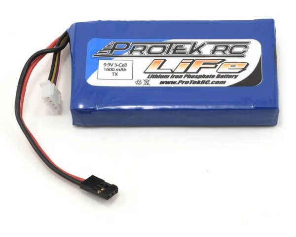 ProTek RC 9.9V/1600mAh LiFe 3PK/M11 Car Tx Pack