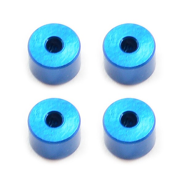 ALUMINIUM COLLETS (5) BLUE w/SCREWS & WRENCH