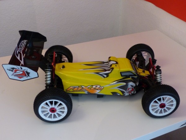 SWORKz S350 FOX8e 1/8 Offroad Buggy BL RTR Gelb