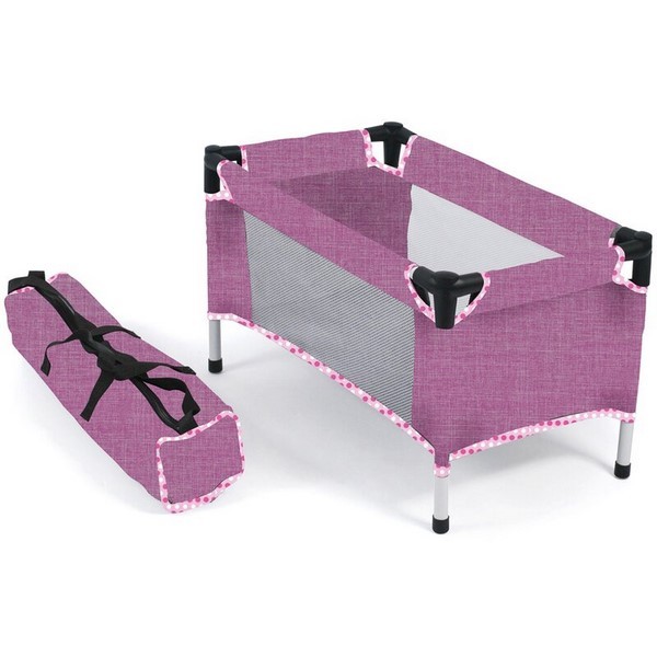 SIVA TOYS Puppen - Reisebett Fuchsia