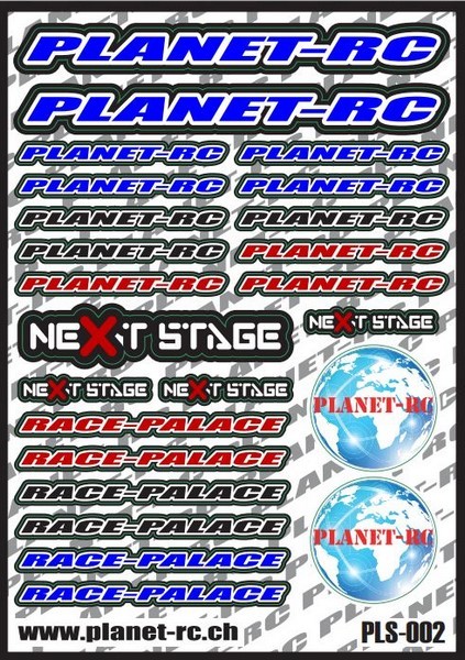 Planet-RC Premium Sticker 2023 (11x15cm) Blue