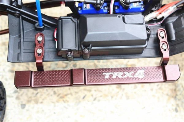 GPM ALU Trittbretter Schwarz (2) Traxxas TRX-4 Landrover Bronco Blazer