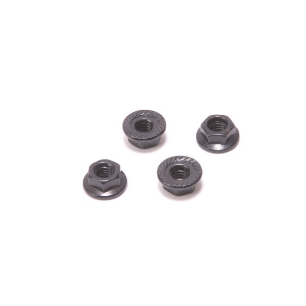 CR879 CORE RC - Serrated M4 Steel Black Wheel Nut