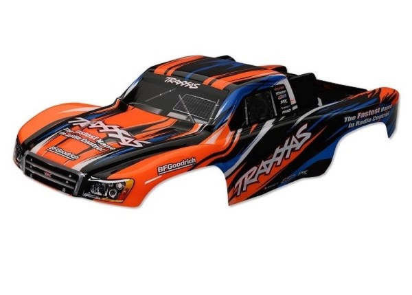 5850X Traxxas Karosserie Slash 4x4 2WD 1/10 Orange / Schwarz