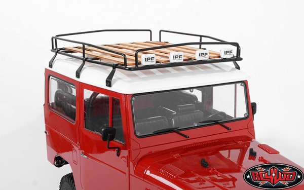 RC4WD Wood Roof Rack w/Lights RC4WD Cruiser Body