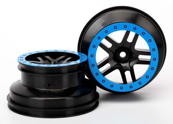 5884A Traxxas Wheels SCT Split-Spoke black blue