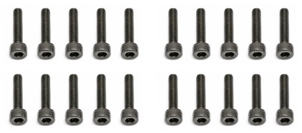 25190 Asso Screws 3x14 mm SHCS