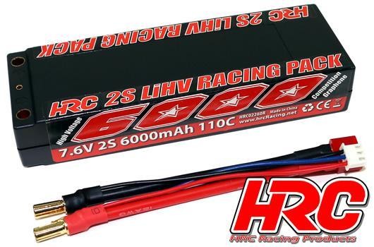HRC02260R5 Akku - LiHV 2S - 7.6V 6000 Graphene - Hard Case - 5mm Plug