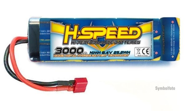 H-Speed 3000MAH 8,4V STICK NIMH H-SPEED 7 ZELLEN STICK AKKU MIT T-STECKER