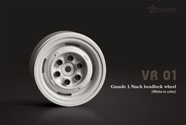 70106 Gmade 1.9 VR01 beadlock wheels (White (2)