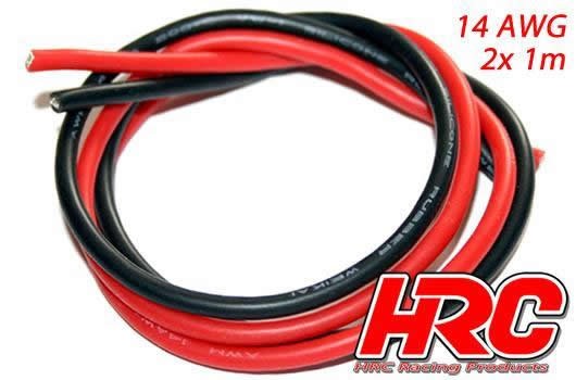 HRC9531B Kabel TSW Pro Racing 14 Gauge / 2.0mm2 Silber