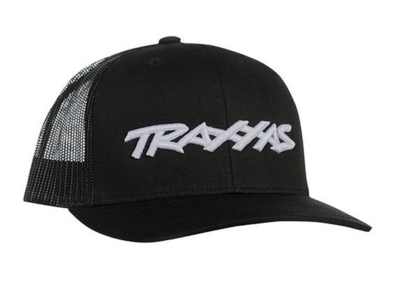 1182-BLK Traxxas TRUCKER HAT CURVED BILL BLACK