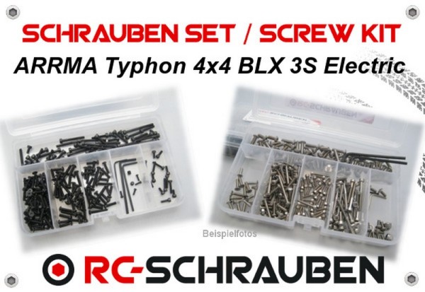 Schrauben Set ARRMA Typhon 4x4 BLX Buggy 3S 1:8 Electric Stahl