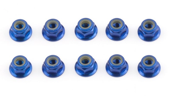 25391 Asso FT Blue 4mm Locknut