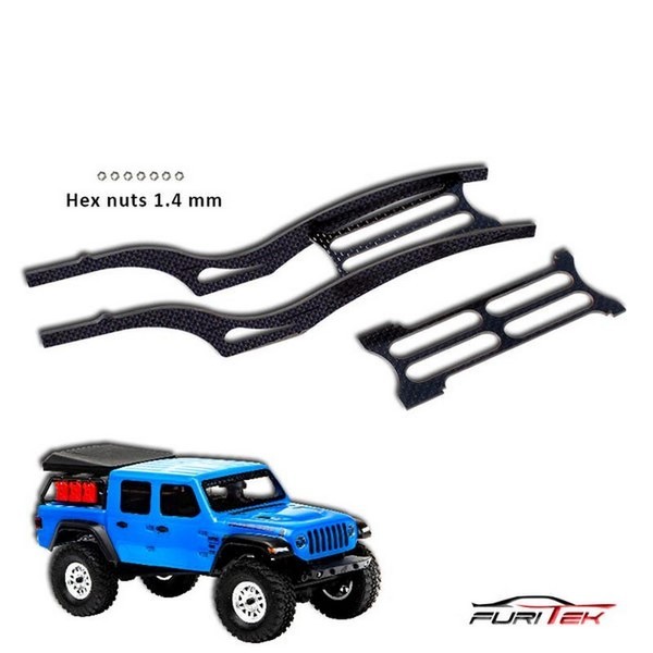 FURITEK SCYTHE CF RAIL FRAME SCX24 JEEP GLADIATOR Schwarz