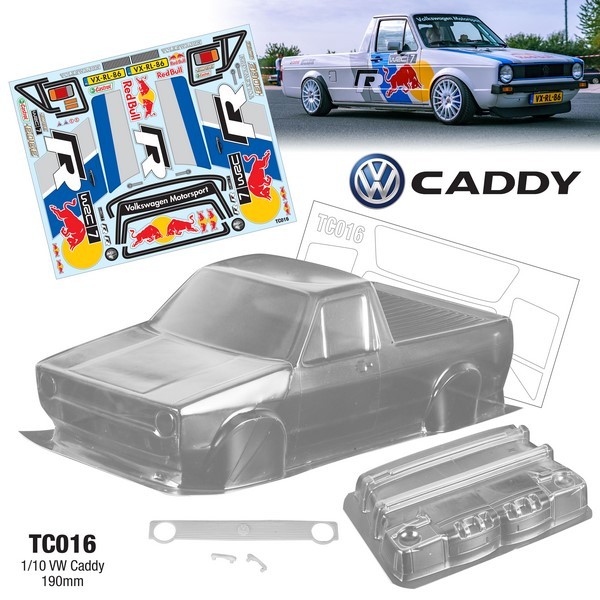 TeamC 1/10 VW CADDY Karosserie 190mm