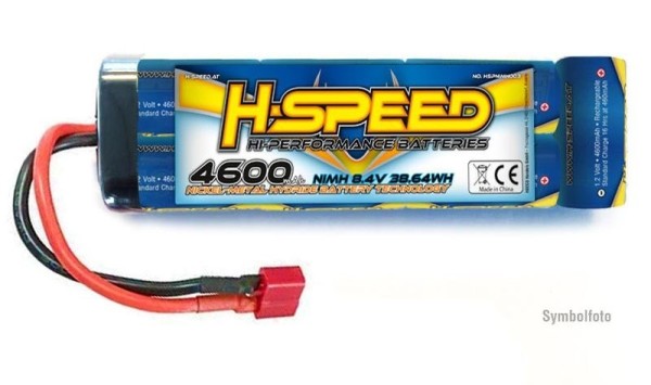 H-Speed 4600mAh 8,4V STICK NIMH H-SPEED 7 ZELLEN STICK AKKU MIT T-STECKER