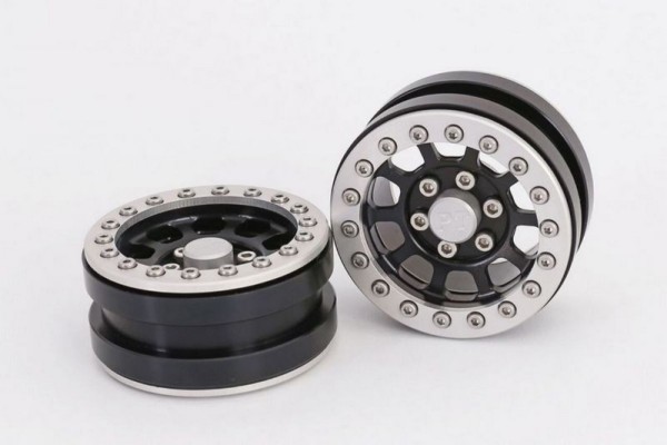 ABMT2040BS Beadlock Wheels PT-Royalty Black/Silver