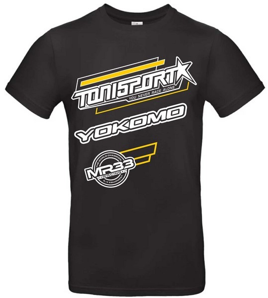 ToniSport T-Shirt mit ToniSport/Yokomo/MR33 Logo -