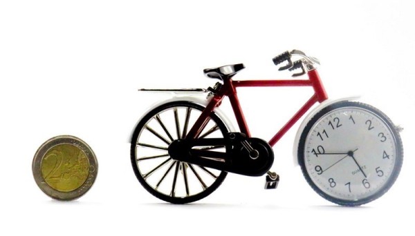 SIVA TOYS Siva Clock Uhr Bicycle rot