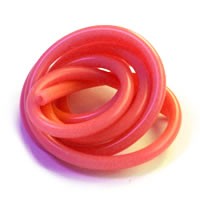 SUPERFLEX SILICONE TUBING FLUO RED 1metre