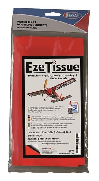 DELUXE Eze Tissue 5 sheets RED
