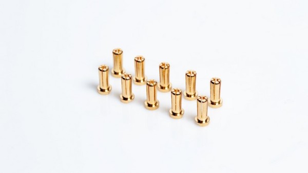 LRP 5mm Gold Steckverbinder WorksTeam 14mm (10)