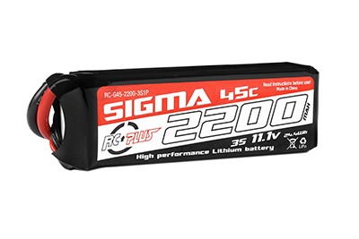 RC Plus Li-Po Batterypack Sigma 45C 2200mAh 11.1V