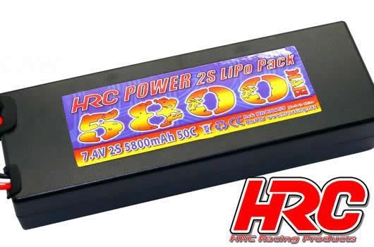 HRC02258D Akku LiPo 2S 7.4V 5800mAh 50C T-Plug