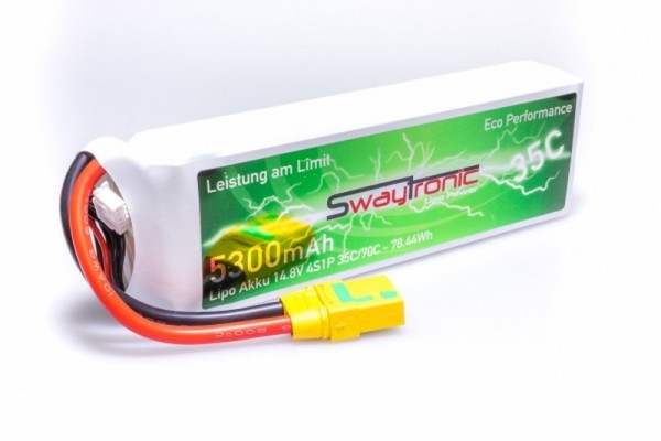 SWAYTRONIC LiPo 4S 14.8V 5000mAh 35C/70C T-Plug