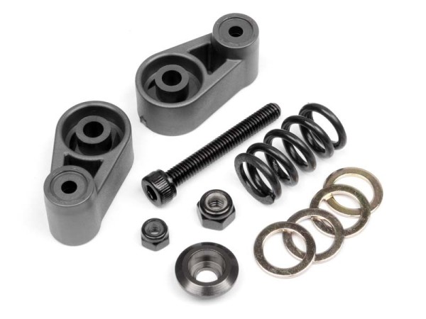 102165 BAJA 5B 2.0 - SERVO SAVER SET (GUNMETAL)