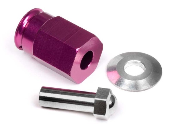 88055 ALUMINUM WIDE HEX HUB 24mm (PURPLE)