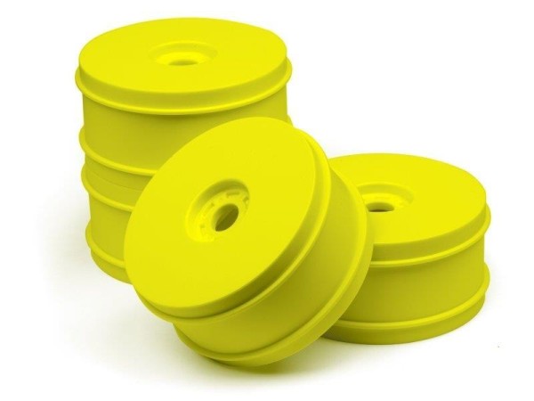 114202 HB 1/8 BUGGY DISH WHEELS V2 (YELLOW/4pcs)