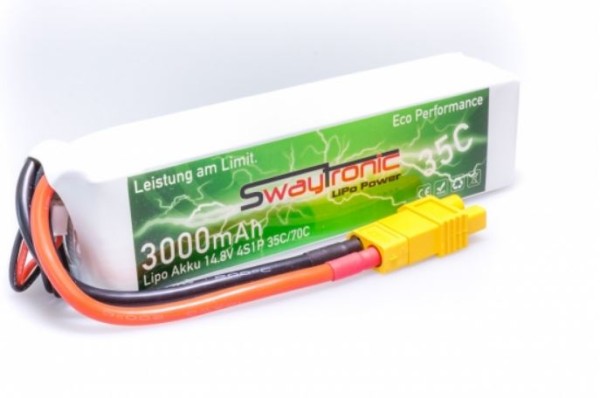 SWAY-EL LiPo 4S 14.8V 3000mAh 35C/70C EC3