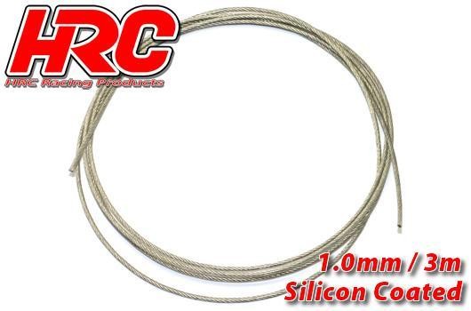 HRC31271B10 Stahlseil 1.0mm Silicone Coated soft