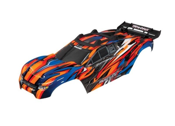 6717T Traxxas Karosserie Rustler 4x4 VXL orange