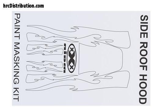 XM008L XXX Main Spray Maske - Side, Hood, and Roof Lackierschablone