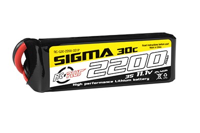 RC Plus Li-Po Batterypack Sigma 30C 2200mAh 11.1V