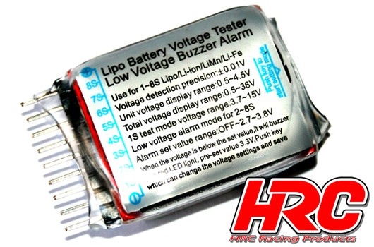 HRC9374 Elektronik LiPo/LiFe/LiIon 1S-8S Monitor &