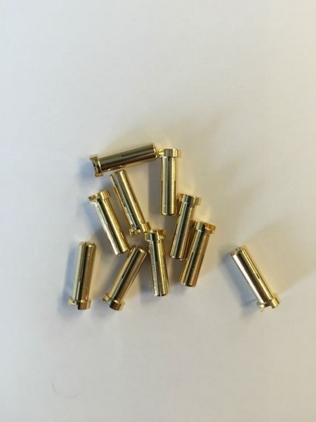 H-Speed 5mm Goldkontaktstecker 18mm (10Stk)