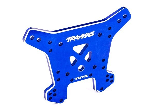 9639 Traxxas Dämpferbrücke Vorne 7075-T6 Alu Blau Sledge