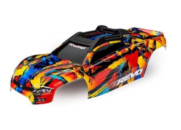 8612 Traxxas Karo E-Revo Solar-Flare mit Aufkleber