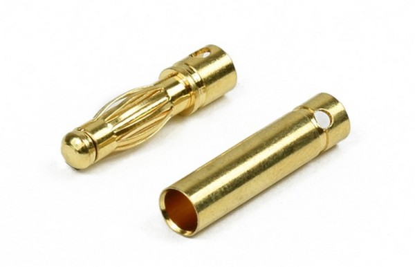 229505 / 10169 MODSTER Goldkontaktstecker 4mm 1 Paar