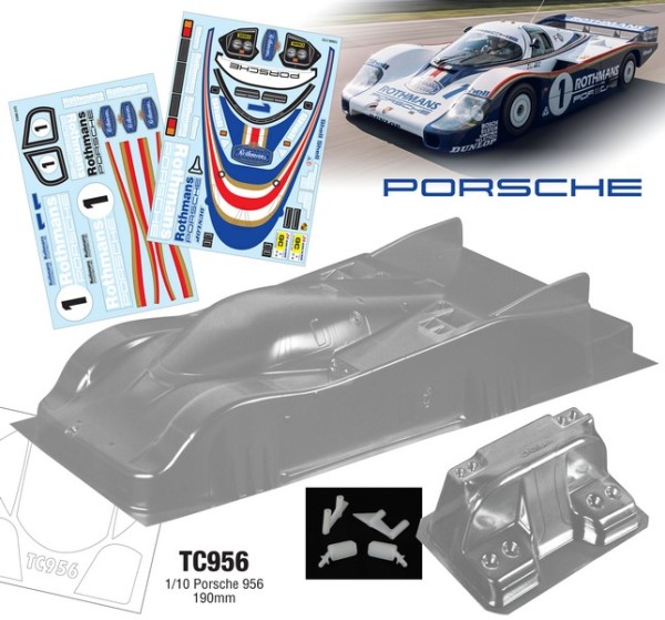 TeamC 1/10 PORSCHE 956 Karosserie 190mm