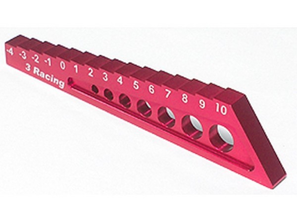 ST-004/RE Chassis Droop Gauge -4 to 10mm - Red