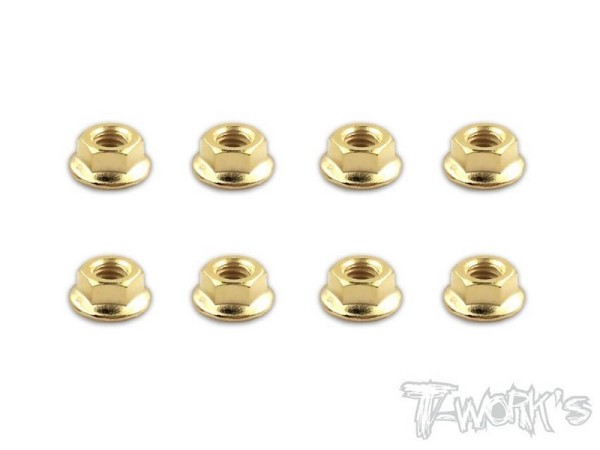 T-Work´s Golden Plated Serrated M4 Wheel Nuts