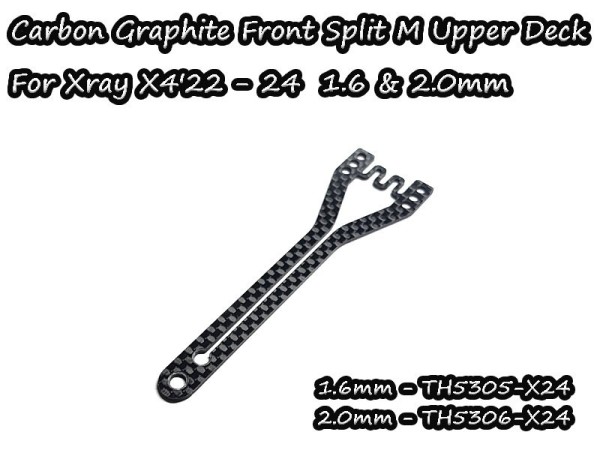 Vigor Kohlefaser Split M-Topdeck FR 1.6mm Xray X4-